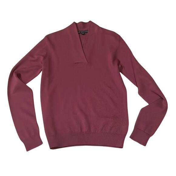 "346" Brooks Brothers Burgundy Pure Merino Wool Sweater. S - Picture 1 of 5